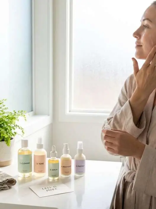 descubre una rutina de belleza minimalista en 5 pasos para lograr una piel radiante de manera fácil y sin complicaciones. ¡menos es más!