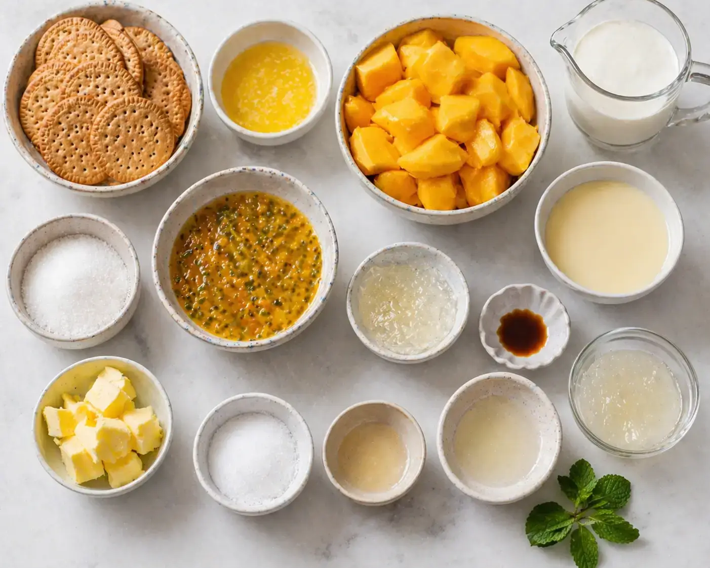 5 consejos para conservar tus vinagretas caseras 23 Tarta fría de mango con espejo de maracuyá